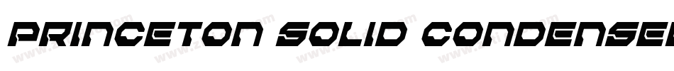 Princeton solid Condensed Italic字体转换
